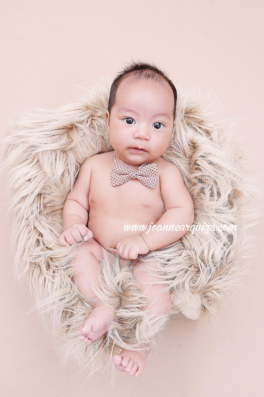 Infant baby Eze photographed at six weeks by Joanne Arquiza